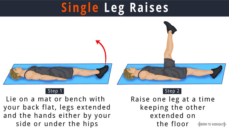 single leg raises