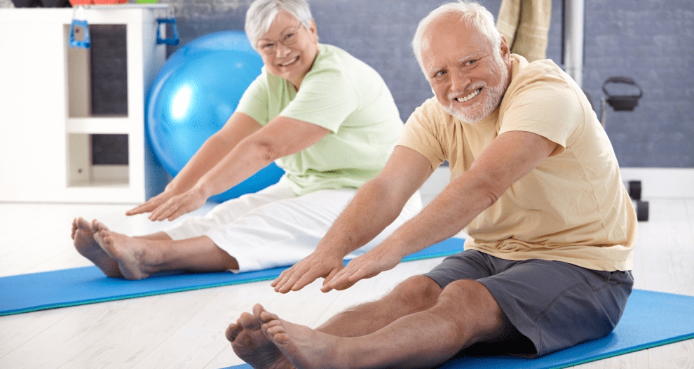 grand pa exercising