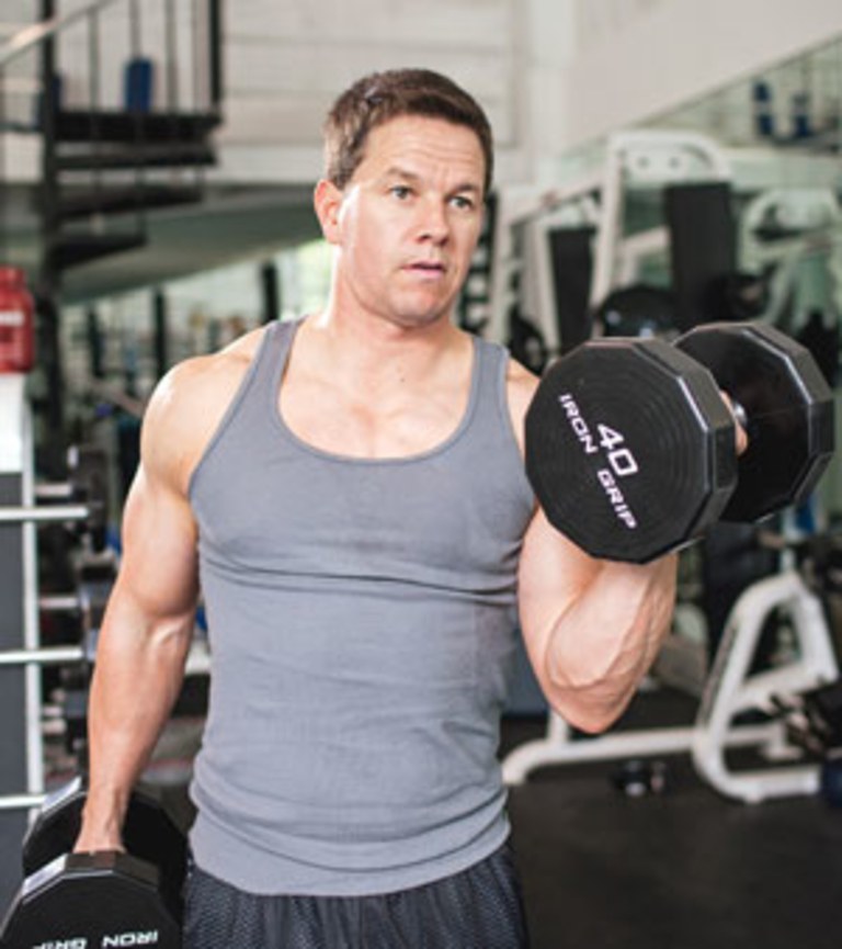 A little hard to get them level. mark wahlberg biceps If you need it for ev...